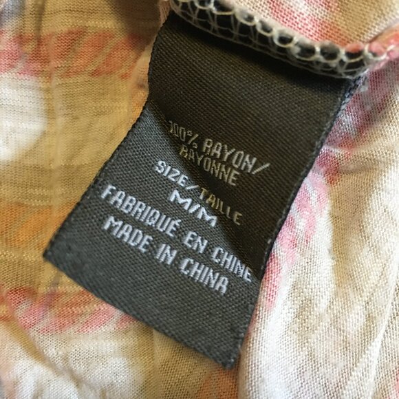 Y2K Suzy Shier Rope Print Rayon Handkerchief Hem Tank Top - Picture 11 of 16